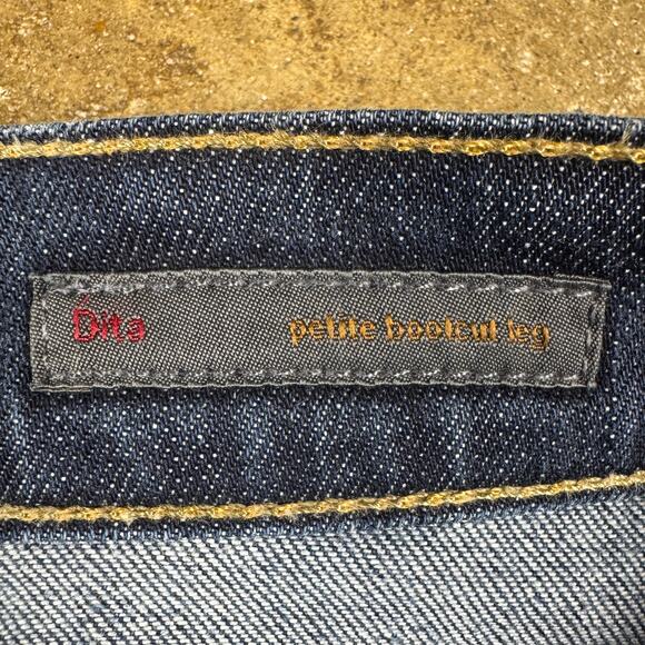 Citizens of Humanity Dita Jeans Womens 27 Petite Bootcut Leg Dark Wash USA - Picture 9 of 15